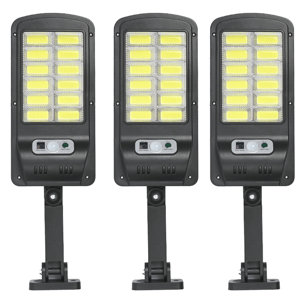 Вуличний ліхтар на сонячній батареї 3 ШТУКИ Solar Light 120D світлодіодний з датчиком руху, акумуляторний + Пульт - Фото 2 Вуличний ліхтар на сонячній батареї 3 ШТУКИ Solar Light 120D світлодіодний з датчиком руху, акумуляторний + Пульт - зображення 2