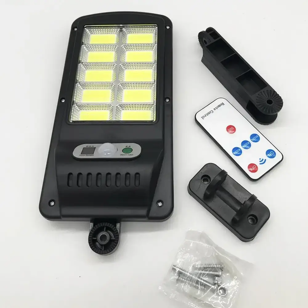 Вуличний світлодіодний ліхтар на сонячній батареї 2 штуки Solar Light SL-10COB з пультом, датчиком руху, акумуляторний - зображення 2