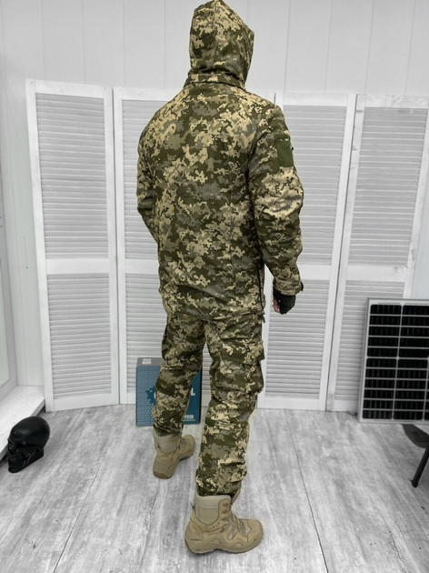 Тактическая теплая зимняя военная форма комплектом костюм Charter ( Куртка + Штаны ), Камуфляж: Пиксель ВСУ, Размер: XXXL - изображение 2
