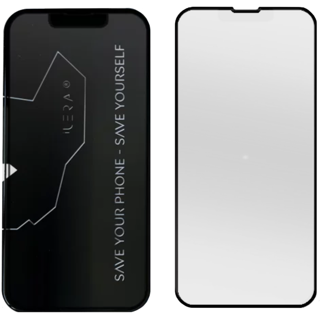 Захисне скло iLera 2.5D Deluxe Frosted Matte Glass for iPhone 14 - зображення 3