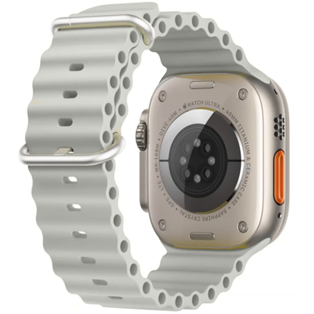 Силіконовий ремінець Apple Watch Ocean Band 49/45/44/42 mm, Pebble (HC) - зображення 3