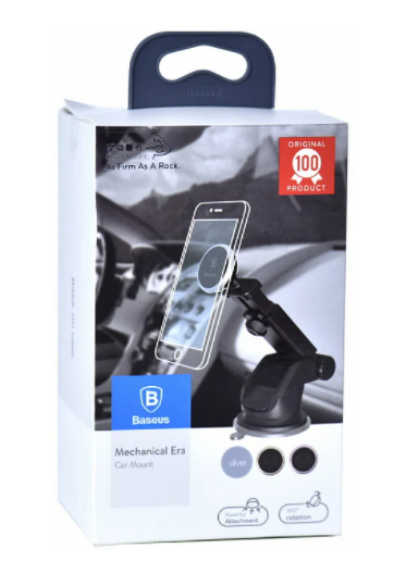 Холдер Baseus Solid Series Telescopic Magnetic Car Mount Silver (SULX-0S) - изображение 4