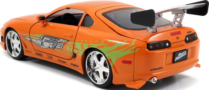 Metalowy samochód Jada Fast and Furious Toyota Supra (1995) + figurka Briana 1:24 (SBA253205001) - obraz 7