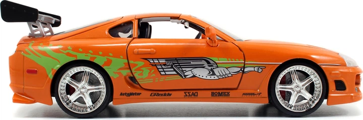Metalowy samochód Jada Fast and Furious Toyota Supra (1995) + figurka Briana 1:24 (SBA253205001) - obraz 10