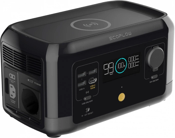Портативна зарядна станція ECOFLOW RIVER Мini Wireless 210 Вт/час 300 Вт чиста синусоїда із безпровідною зарядкою EFRIVERminiWL300W-EU - Фото 3 Портативна зарядна станція ECOFLOW RIVER Мini Wireless 210 Вт/час 300 Вт чиста синусоїда із безпровідною зарядкою EFRIVERminiWL300W-EU - зображення 3
