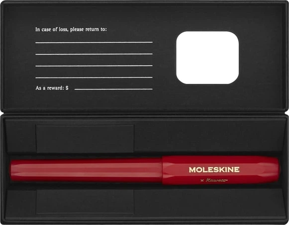Кулькова ручка Moleskine x Kaweco Синя 1 мм Червоний корпус (8056598854848) - зображення 3
