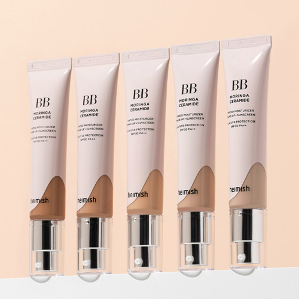 ВВ-крем HEIMISH Moringa Ceramide BB Cream SPF 30 PA++ с керамидами тон 21C Light Nude, 30 мл - изображение 5