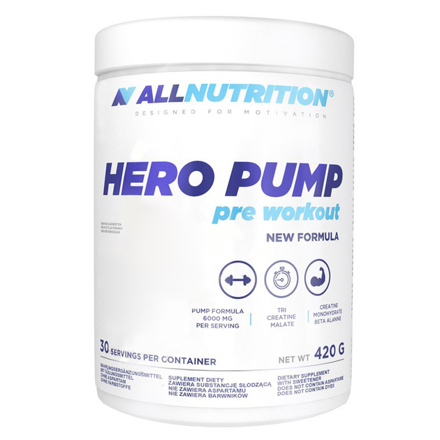 Предтренировочный комплекс AllNutrition Hero Pump Pre Workout, 420 ...