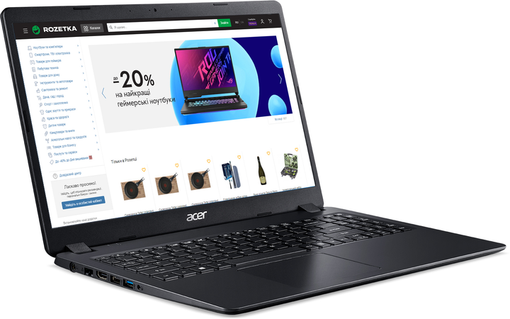 Ноутбук Acer Extensa 15 EX215-54-346L (NX.EGJEU.00U) Black / Intel Core ...