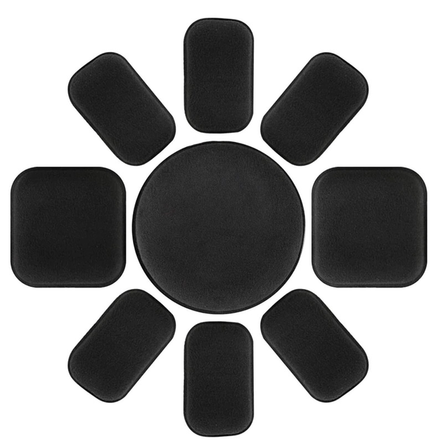 Захисні подушки накладки для тактичного шолома (9 шт + 10 стикерів) (15055) - зображення 2