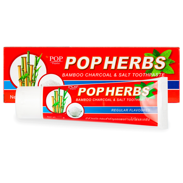 Тайская зубная паста с бамбуком и солью 160 мл. POP Populiar (8853318003018) - изображение 1