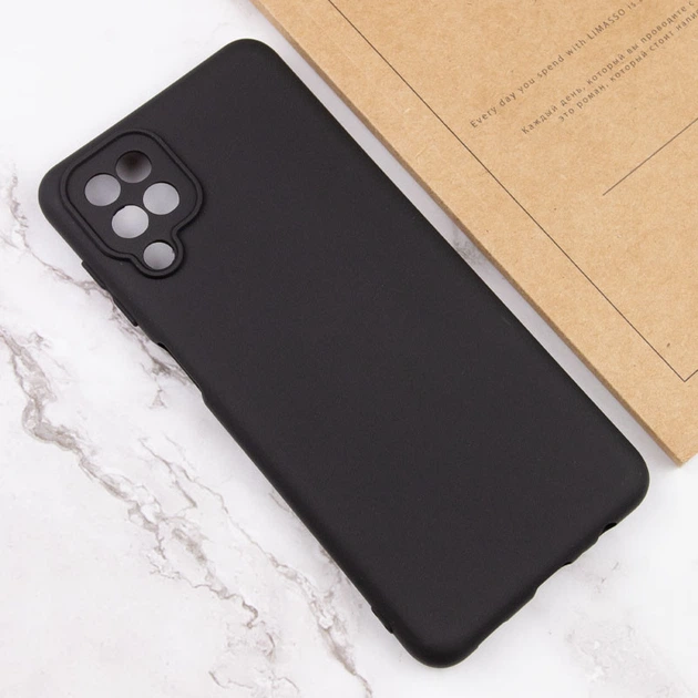 Чохол Getman Velvet Touch із захистом камери на Samsung Galaxy A12 Чорний / Black - Фото 3 Чохол Getman Velvet Touch із захистом камери на Samsung Galaxy A12 Чорний / Black - зображення 3