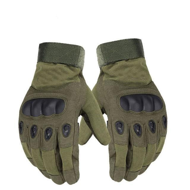 Тактичні рукавички полнопалые Oakley L темно-зелені - зображення 2