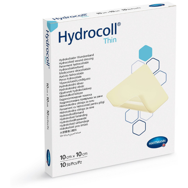 Гидроколлоидная повязка Hartmann Hydrocoll Thin 10 x 10 см (3049-9153) - изображение 1