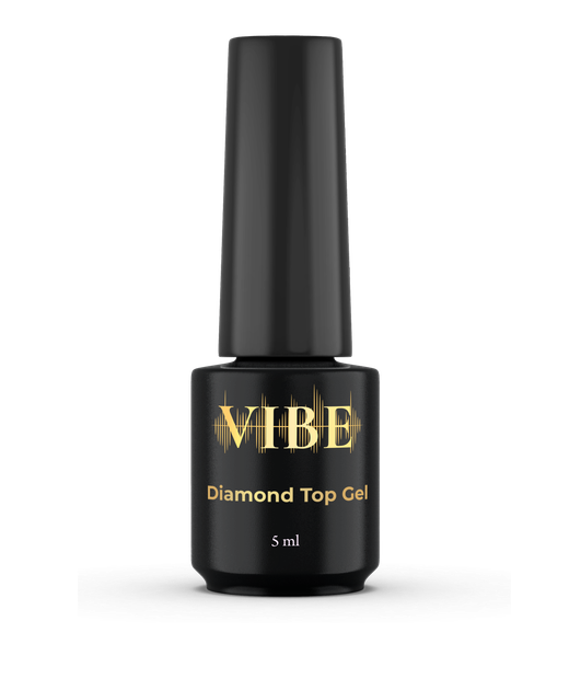 Закрепитель для гель-лака VIBE Diamond Rubber Top 5 мл - Фото 1 Закрепитель для гель-лака VIBE Diamond Rubber Top 5 мл - изображение 1