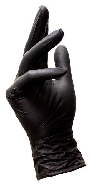 Перчатки нитриловые NITRYLEX черные L 100 шт - изображение 2