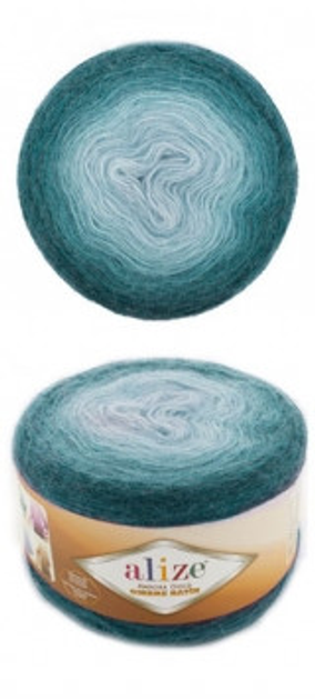 Пряжа для вязания Alize ANGORA GOLD OMBRE BATIK 7230 Ализе ангора голд ...