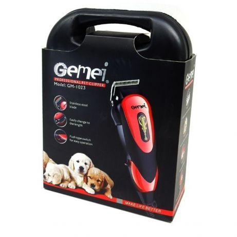Машинка для стрижки животных для груминга Gemei GM 1023 Красный (1651203699) - изображение 4