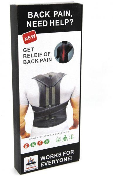 Ортопедический корсет для коррекции осанки Back Pain Need Help XL Черный (2918610815823) - изображение 8