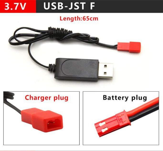 Зарядное USB устройство для мини аккумуляторов 1S 3.7V LiPo с переходником JST-DS/PH2.0 на 5 портов