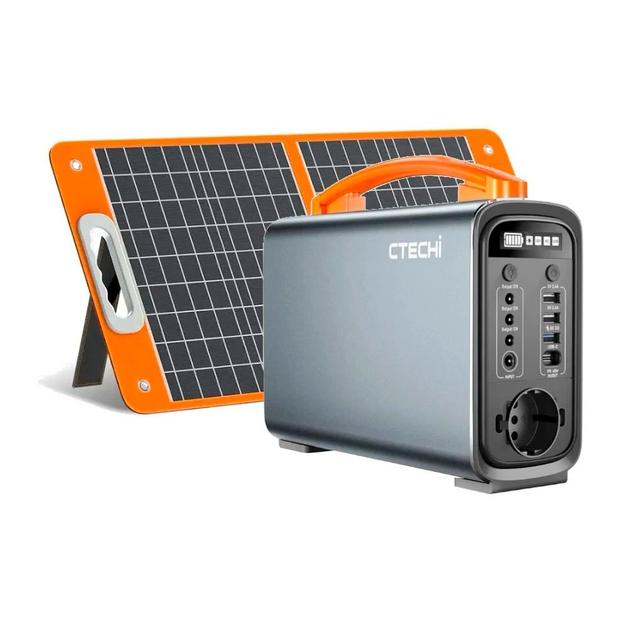 Солнечный генератор CTECHi (GT200PRO+ TSP60W), 200 Вт, мини солнечная ...