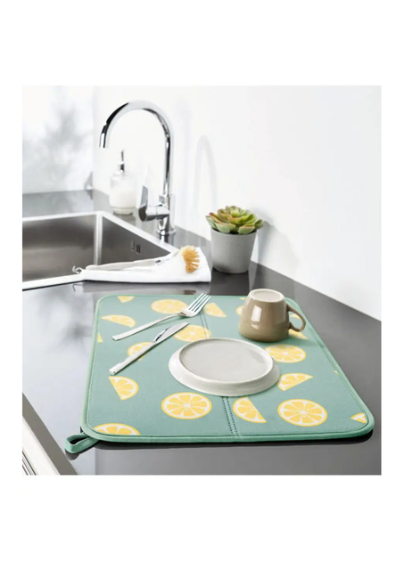 Коврик для сушки посуды салатовый-желтый Livarno home – низкие цены ...