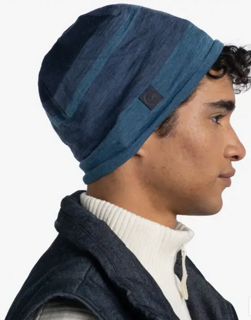 Шапка Buff Merino Move Beaney, Denim (BU 1130221.788.10.00) - изображение 6