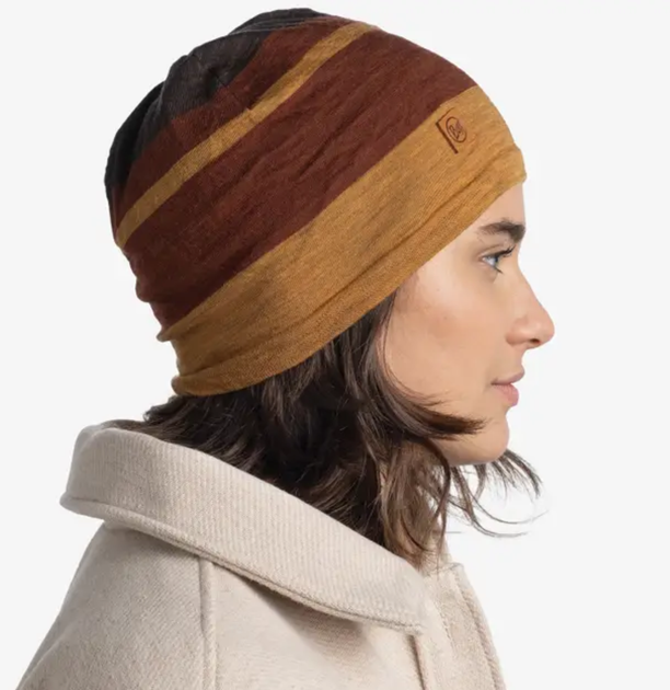 Шапка Buff Merino Move Beaney, Mustard (BU 130221.118.10.00) - изображение 6