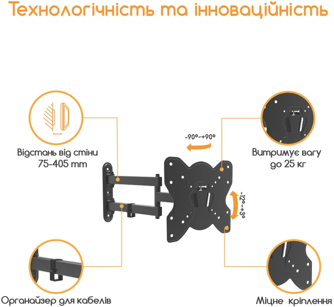Кронштейн Piko PTV-B20FM2 (1283126485589) - изображение 3