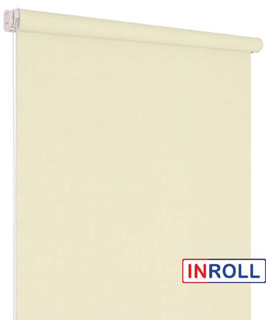 Ролета тканевая INROLL Есо-Mini Plus 105х165 см Len Молочный 875 - Фото 1 Ролета тканевая INROLL Есо-Mini Plus 105х165 см Len Молочный 875 - изображение 1