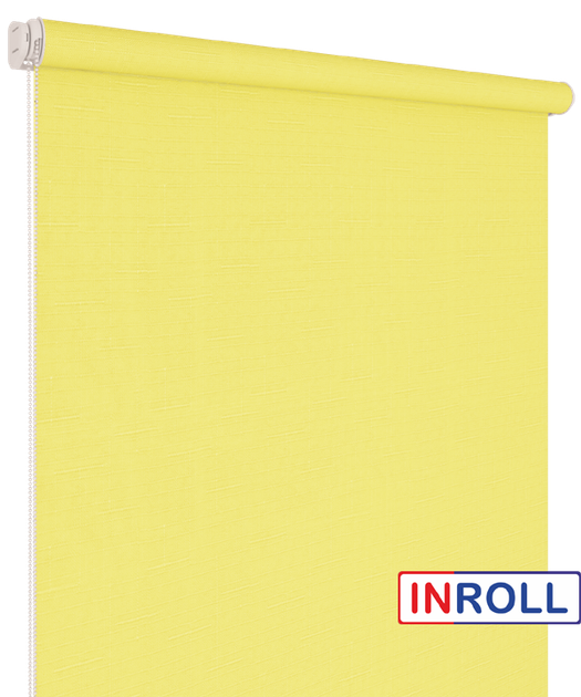 Ролета тканевая INROLL Есо-Mini 42,5х165 см Len Лимонный 2072 - Фото 3 Ролета тканевая INROLL Есо-Mini 42,5х165 см Len Лимонный 2072 - изображение 3