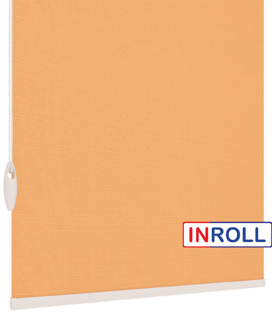 Ролета тканевая INROLL Есо-Mini Plus 105х165 см Len Персиковый 2071 - изображение 4