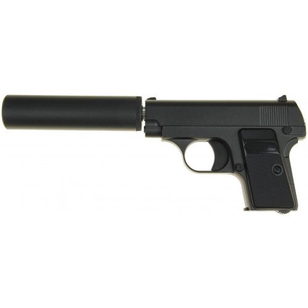 Дитячий пістолет на кульках "COLT25 з глушником" Galaxy G1A Метал, чорний - зображення 2