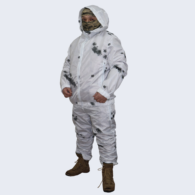 Зимний маскировочный костюм UMA (Маскхалат) размера 56 - изображение 2