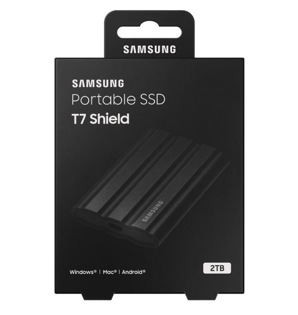 Внешний накопитель SSD Samsung T7 2TB Shield Black (MU-PE2T0S) NEW 2023 , up to 1050MB/s, Стандарт IP65, Противоударний Внешний накопитель SSD Samsung T7 2TB Shield Black (MU-PE2T0S) NEW 2023 , up to 1050MB/s, Стандарт IP65, Противоударний