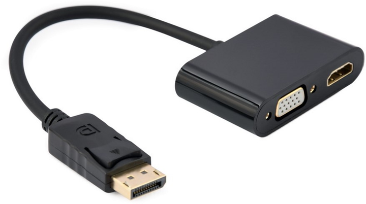 Адаптер-переходник Cablexpert DisplayPort на HDMI/VGA (A-DPM-HDMIFVGAF ...