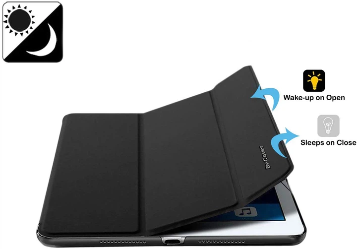 Чехол для планшета BeCover Tri Fold Hard для Apple iPad 9.7 2017/2018 A1822/A1823/A1893/A1954 Black (BC_706863) - Фото 4 Чехол для планшета BeCover Tri Fold Hard для Apple iPad 9.7 2017/2018 A1822/A1823/A1893/A1954 Black (BC_706863) - изображение 4