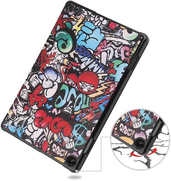 Чехол для планшета BeCover Smart Case для Lenovo Tab M10 TB-328F (3rd Gen) 10.1" Graffiti (BC_708294) - изображение 5