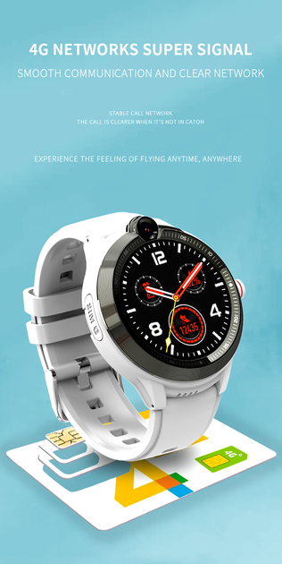 Детские смарт часы TechONE AFG36 4G GPS WiFi Белые - Фото 4 Детские смарт часы TechONE AFG36 4G GPS WiFi Белые - изображение 4