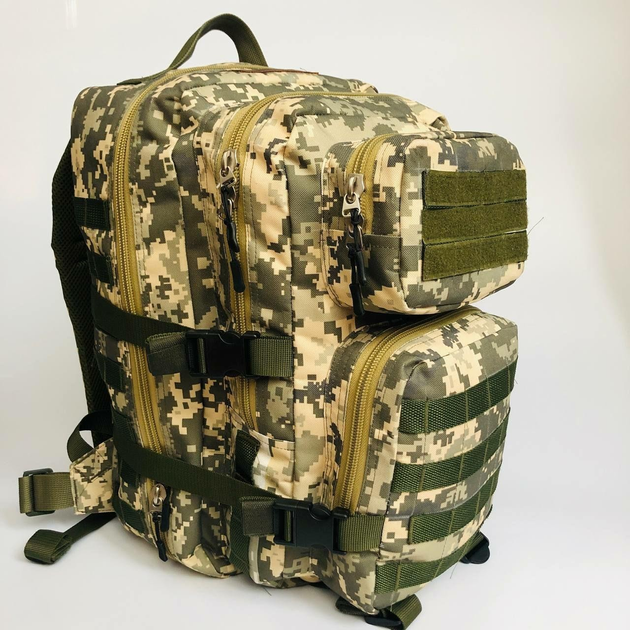 Рюкзак военный тактический водонепроницаемый на 45 л с дополнительными ремнями - изображение 1