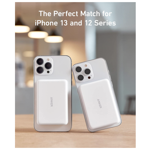 Магнітна батарея Anker 521 PowerCore Magnetic 5K 5000 мАч White (A1619) - зображення 3