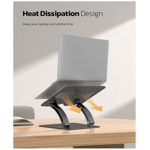 Подставка для ноутбука Nulaxy Galaxy Aluminum Laptop Stand Black (LS-09) - изображение 3