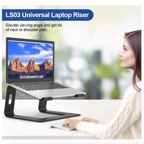 Подставка для ноутбука BESIGN Laptop Stand Aluminum Black (LS03) - изображение 4