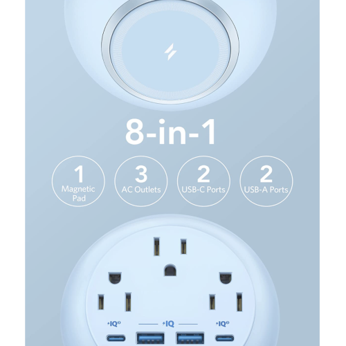 Магнітна настільна зарядна станція Anker Magsafe 637 MagGo Blue (A 9137) - зображення 4