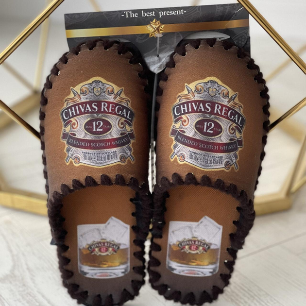 Мужские тапочки домашние войлочные Чивас Chivas Regal 44 коричневые от ...