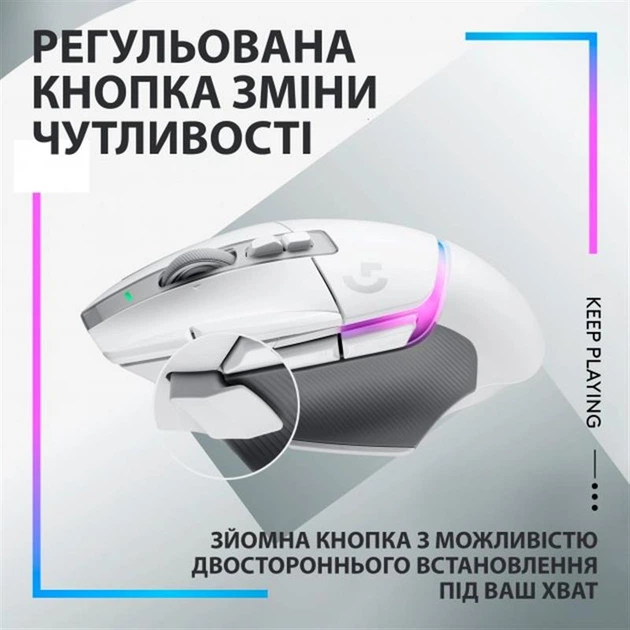 Мишка Logitech G502 X Plus (910-006171) White - Фото 8 Мишка Logitech G502 X Plus (910-006171) White - изображение 8