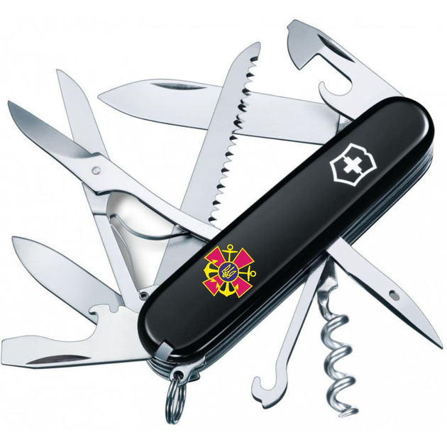 Складной нож Victorinox HUNTSMAN ARMY Эмблема ВМС ВСУ 1.3713.3_W0030u - изображение 1