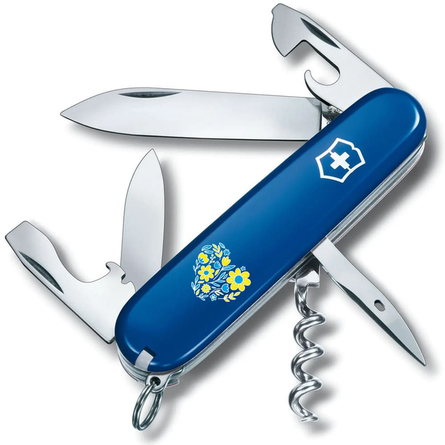 Складаний ніж Victorinox SPARTAN UKRAINE Квіткове серце 1.3603.2_T1246u - зображення 1