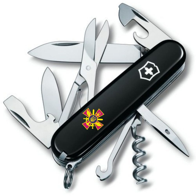 Складаний ніж Victorinox CLIMBER ARMY Емблема ГШ ЗСУ 1.3703.3_W0050u - зображення 1