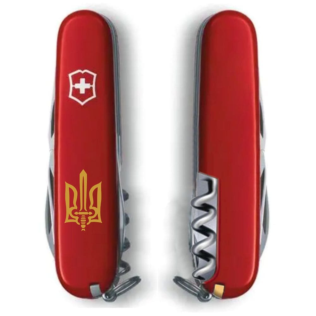 Складаний ніж Victorinox SPARTAN UKRAINE Тризуб ОУН брон. 1.3603_T0305u - зображення 2